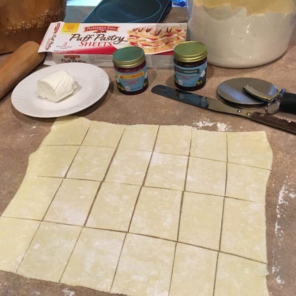 Image of Cut dough into 24, approx. 2 inch squares. I used...