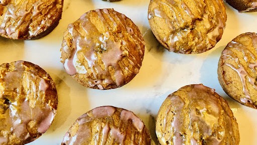 Image of Pumpkin Muffins With Elderberry Glaze