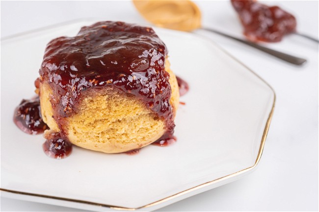 Image of Peanut and Jam  Sponge