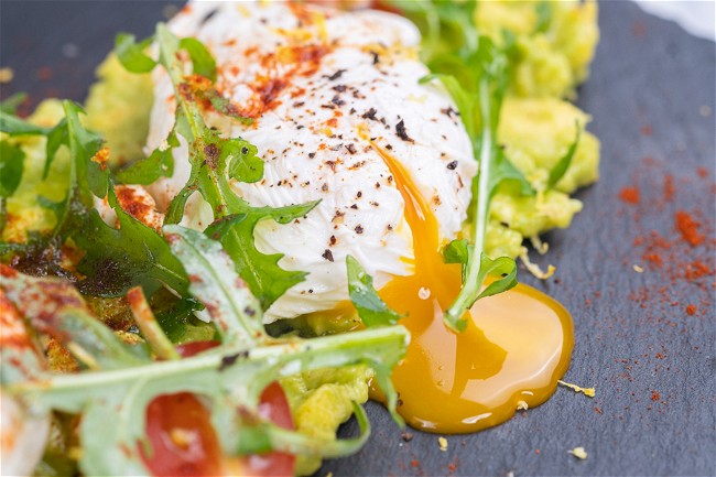 Image of Smashed Avocado with Poached Eggs
