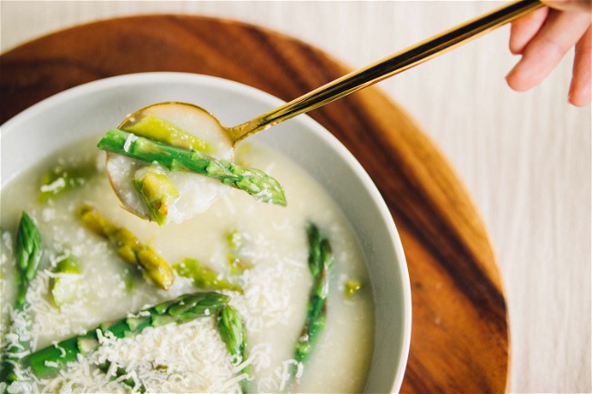 Image of Asparagus and Rice Soup