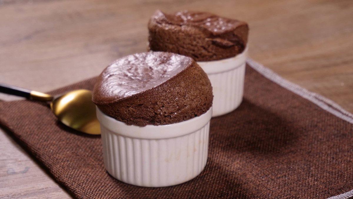 Air fryer Chocolate Souffle