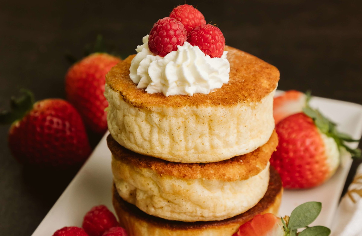 Keto tortitas japonesas muy esponjosas 