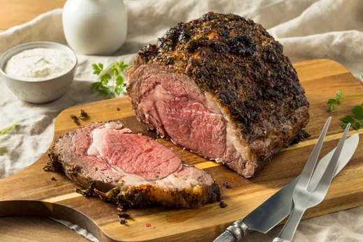 Image of STEAKHOUSE STYLE HORSERADISH CRUSTED PRIME RIB
