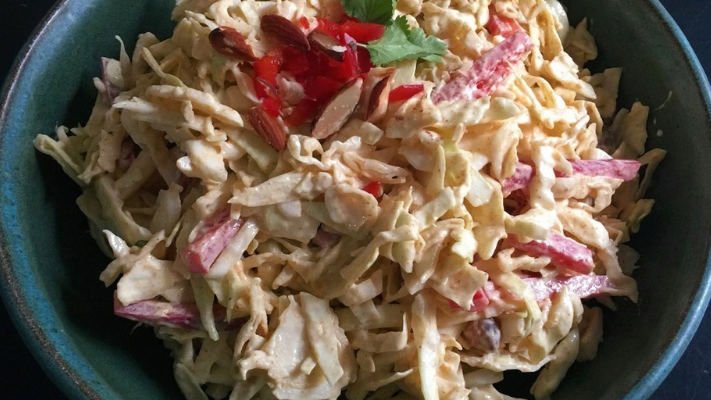 Image of Curry Slaw with Red Bell Pepper