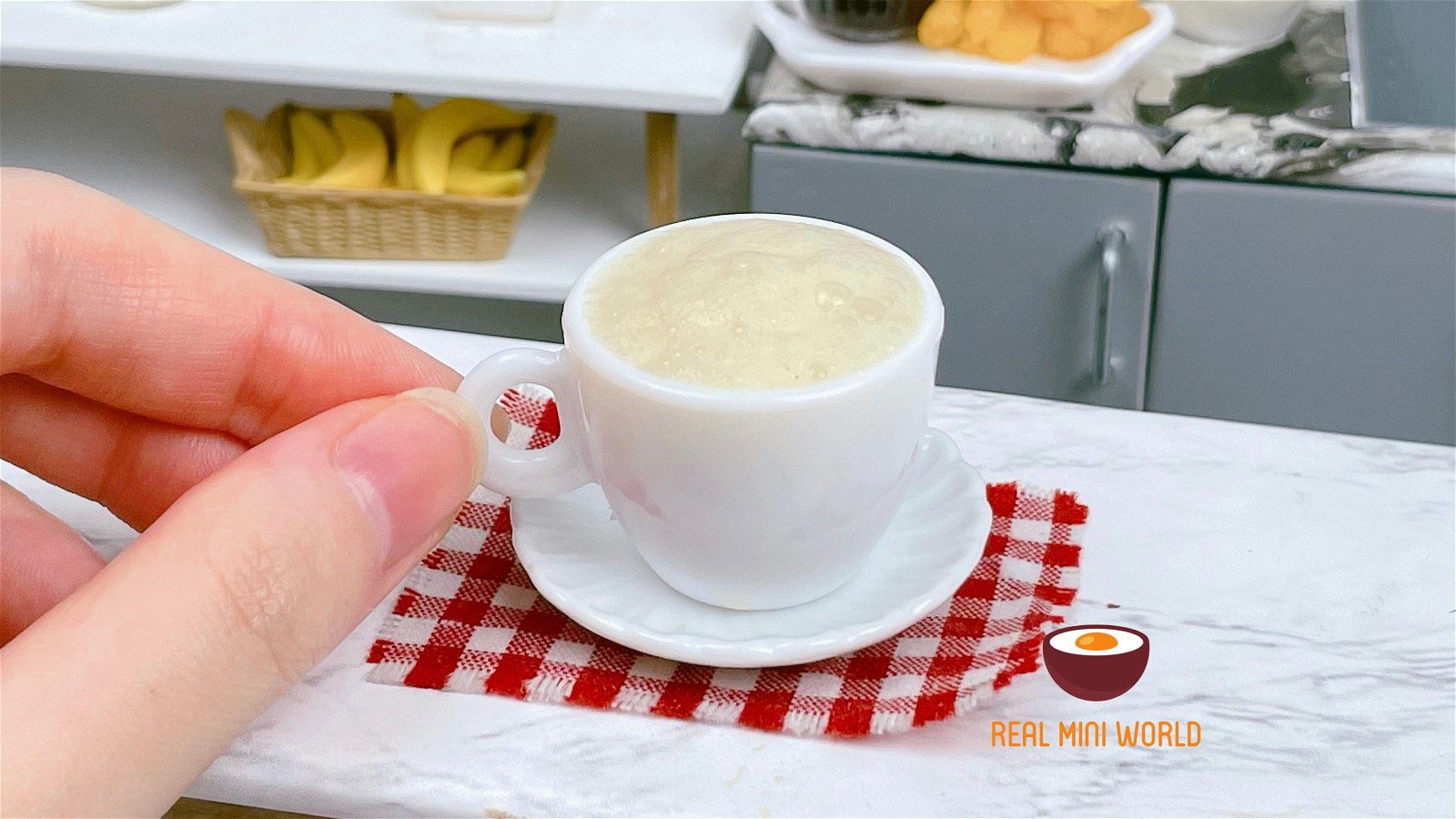 Image of Tiny food Recipe: TEH TARIK l Miniature cooking at Tiny Kitchen