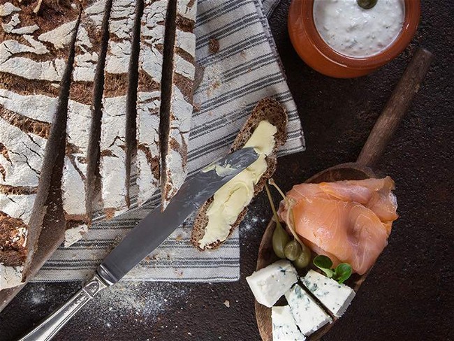 Image of Pastrami Smoked Salmon & Rye Sandwich Recipe