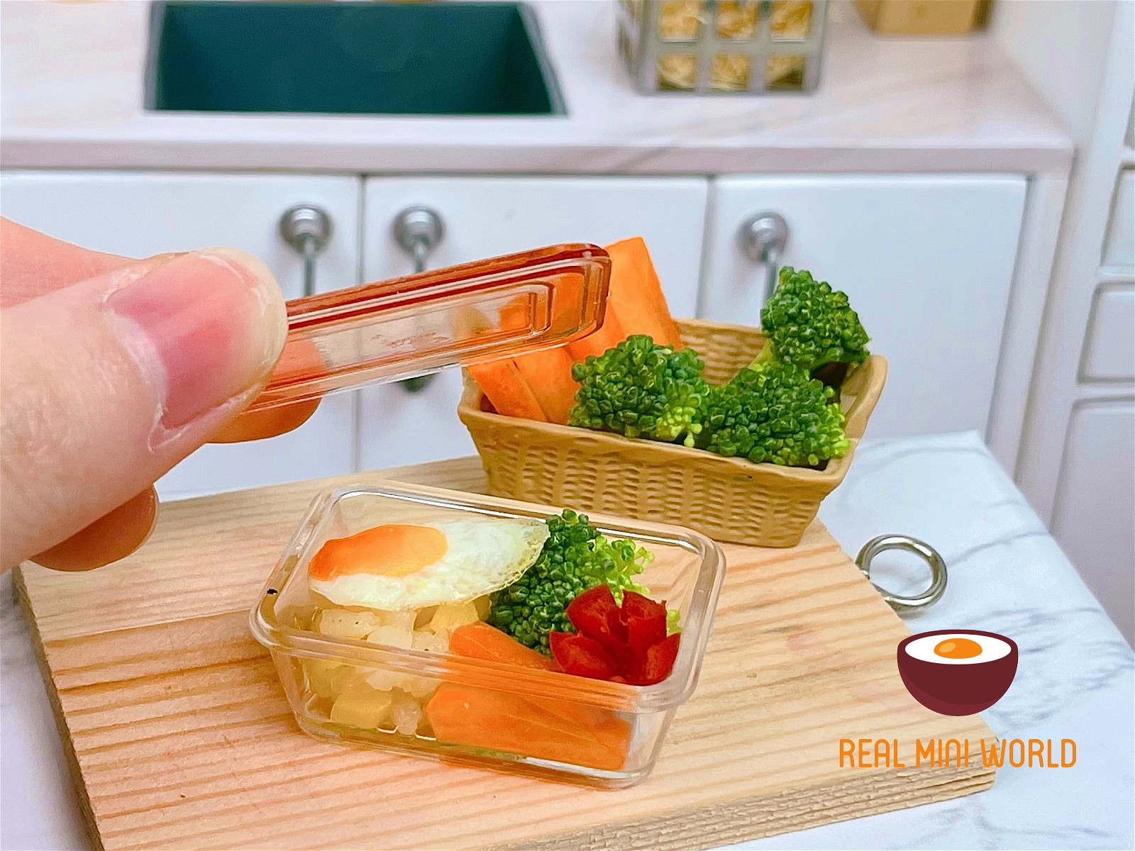 小さな食べ物のレシピ：お弁当箱 l ミニキッチンでのミニチュア