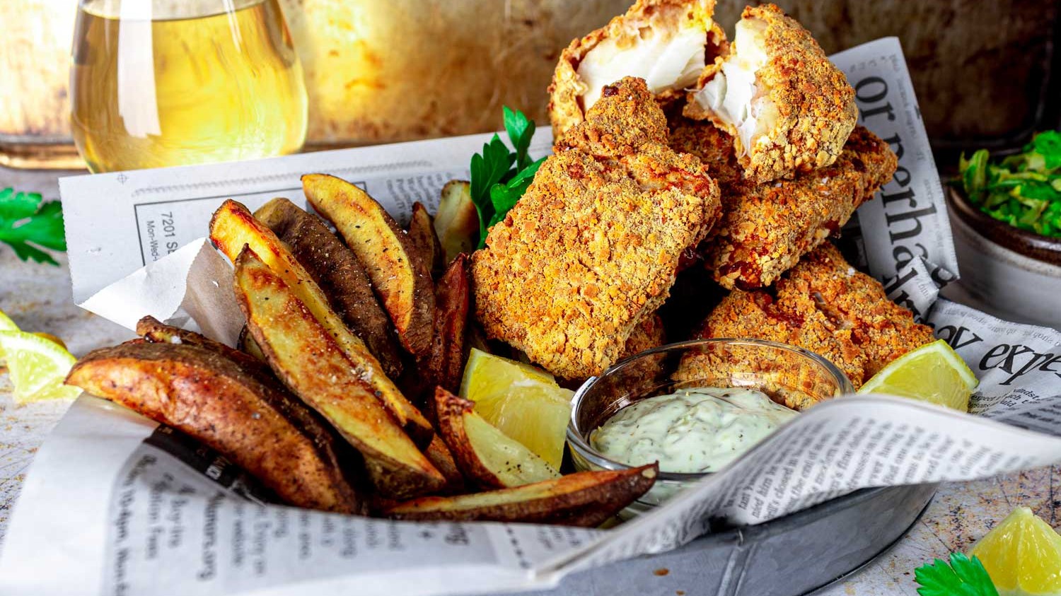 Image of Air Fryer Fish and Chips