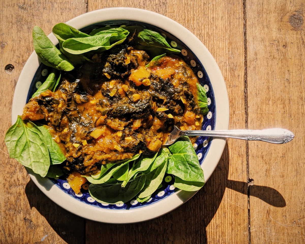 Butternut, Laverbread and Coconut Curry