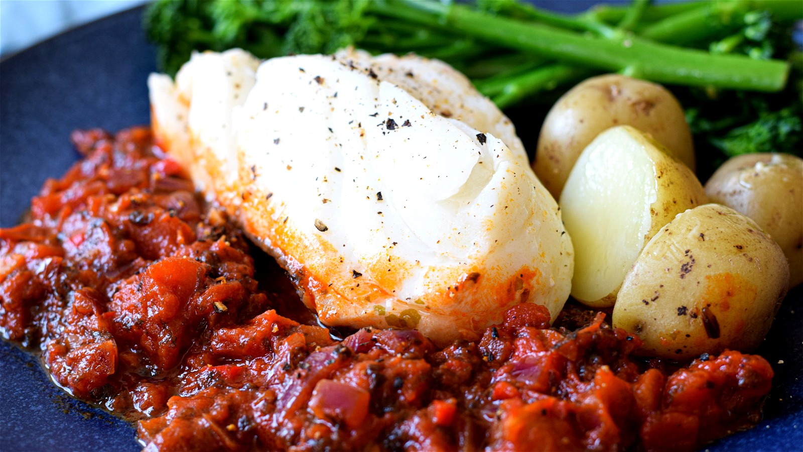 Image of Cod with Tomato and Laverbread sauce