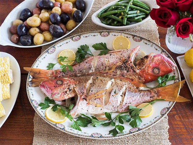 Image of Roasted Whole Red Snapper Recipe