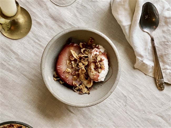 Image of Spiced & Wine-Poached Pears