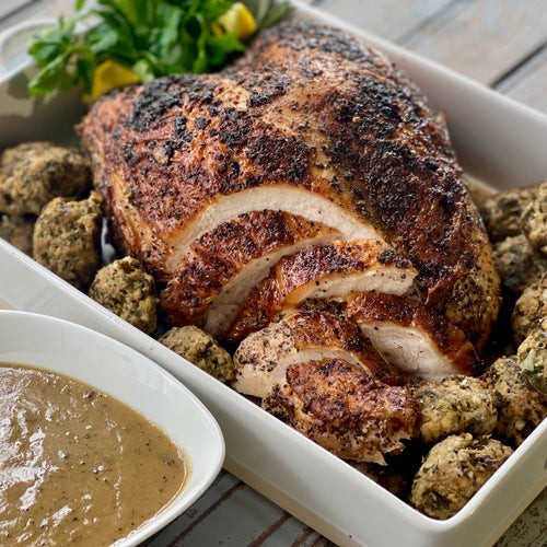 Image of Roasted Turkey and Braised Kefte