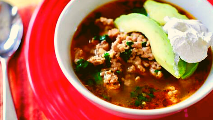 Image of Turkey Enchilada Soup a Lean and Green Recipe