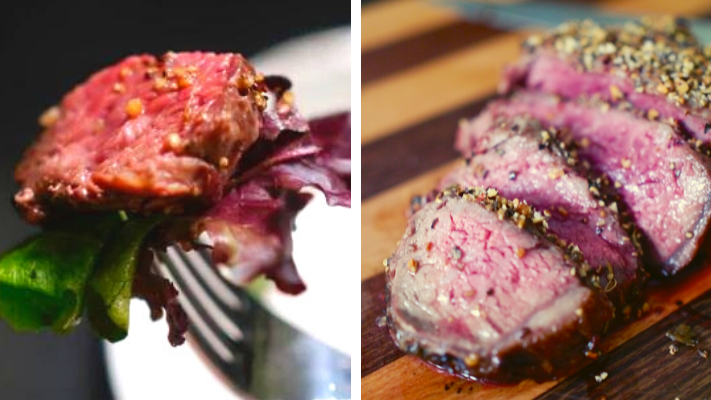 Image of Sliced Steak with Canadian Crust