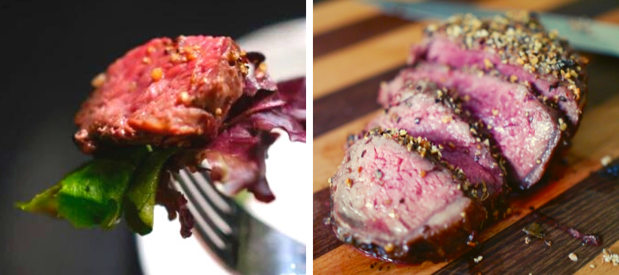 Sliced Steak with Canadian Crust