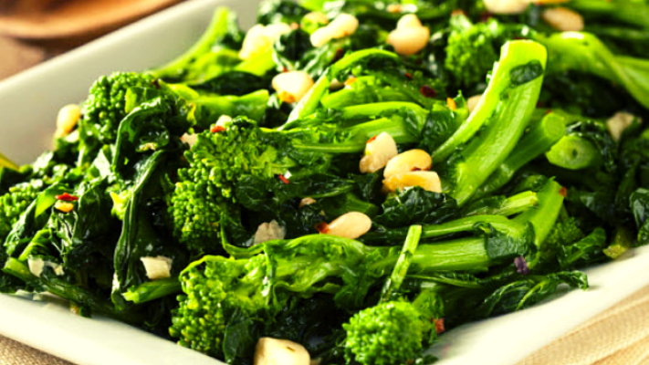 Image of Restaurant Quality Broccoli Rabe with Garlic