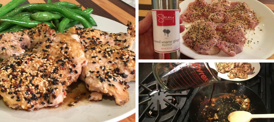 Glazed Ginger Chicken and Green Beans a Lean and Green Recipe