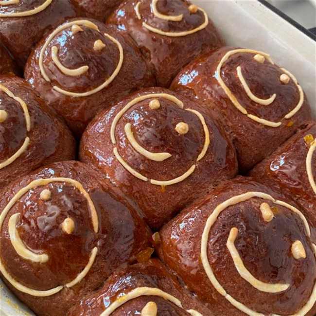 Image of Gluten Free Chocolate Hot Cross Buns