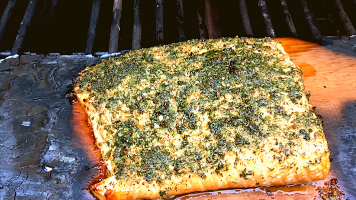 Image of Cedar Plank Salmon with Lemon Dill Crust
