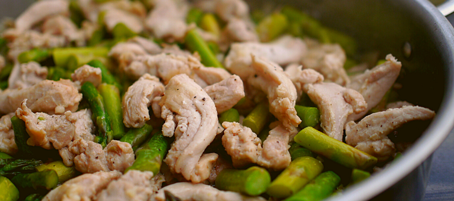 Orange Garlic Chicken with Asparagus