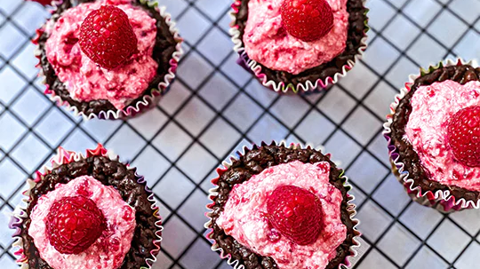 Image of Double Dark Chocolate Cupcakes Recipe