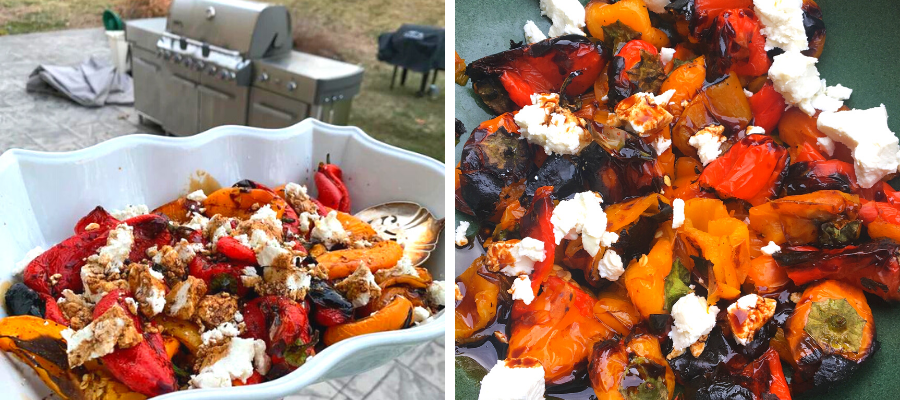 Warm Roasted Pepper Salad- a Lean and Green Recipe