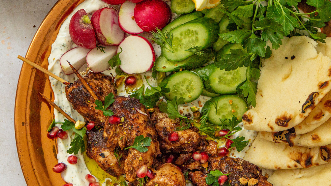 Image of Baharat Chicken Thigh Kebabs