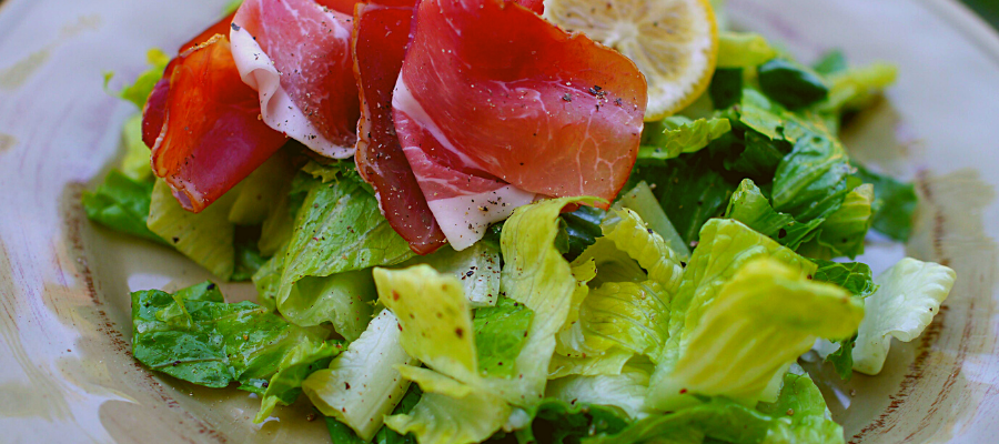 Proscuitto Salad with Zesty Lemon Vinaigrette a Lean and Green Recipe