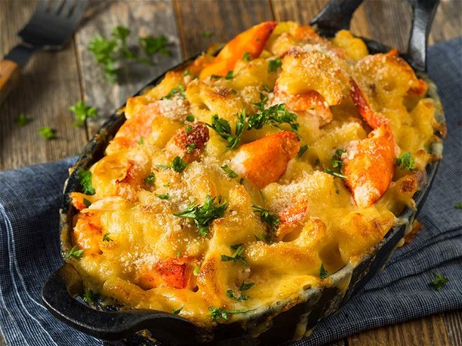 Image of Slow Cooker Lobster Mac and Cheese Recipe