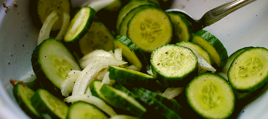 Crisp Summer Cucumber Salad- a Lean and Green Recipe