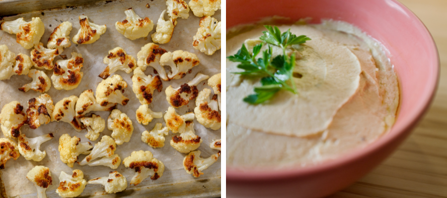Roasted Cauliflower Hummus a Lean and Green Recipe
