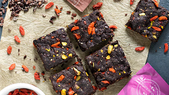 Goji Pistachio Brownies Recipe | Navitas Organics
