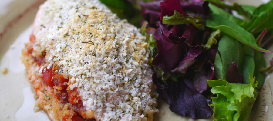 Stuffed Bruschetta Chicken - a Lean and Green Recipe