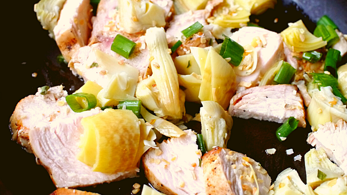 Image of Zesty Chicken with Artichokes and Garlic a Lean and Green Recipe