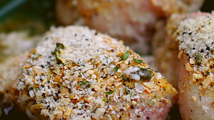 Image of Lean and Green Crispy Baked Scampi Chicken