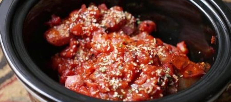 Slow Cooked Chicken with Fire Roasted Tomatoes and Garlic (a Lean and Green Recipe)