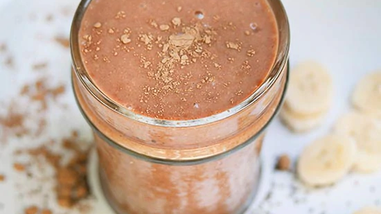 Image of Cacao Banana Flax Smoothie Recipe