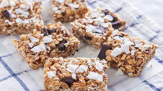 Image of Coconut Chocolate Chunk Granola Bars Recipe