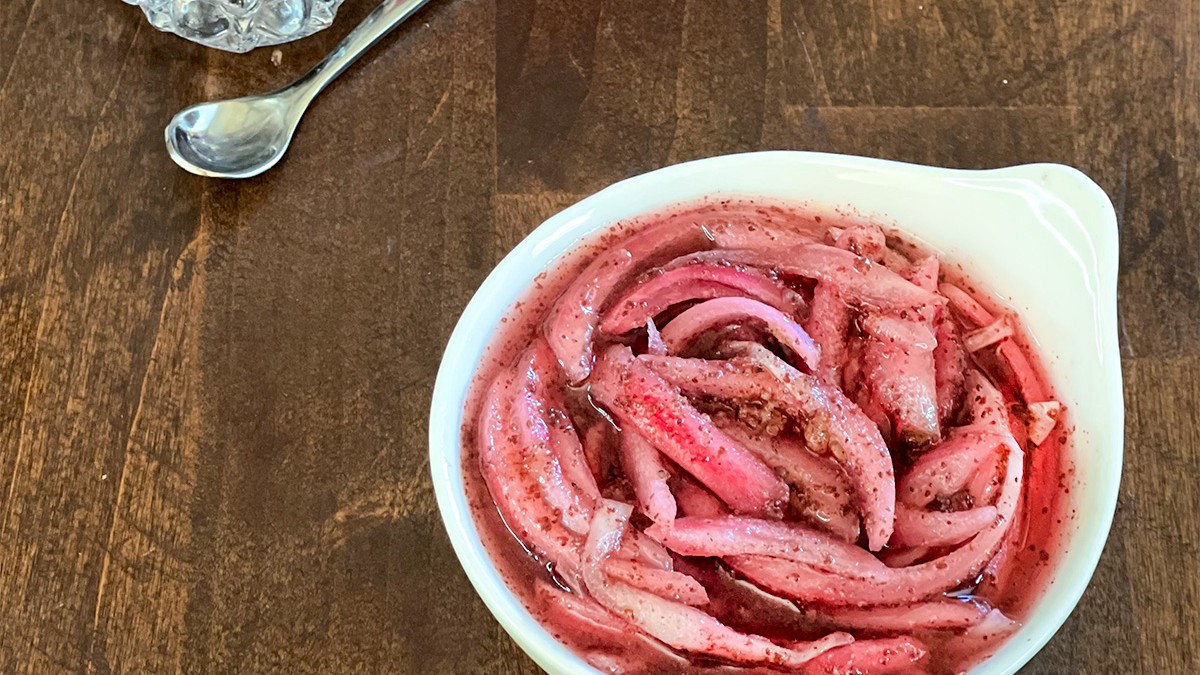 Image of Sumac Marinated Red Onions