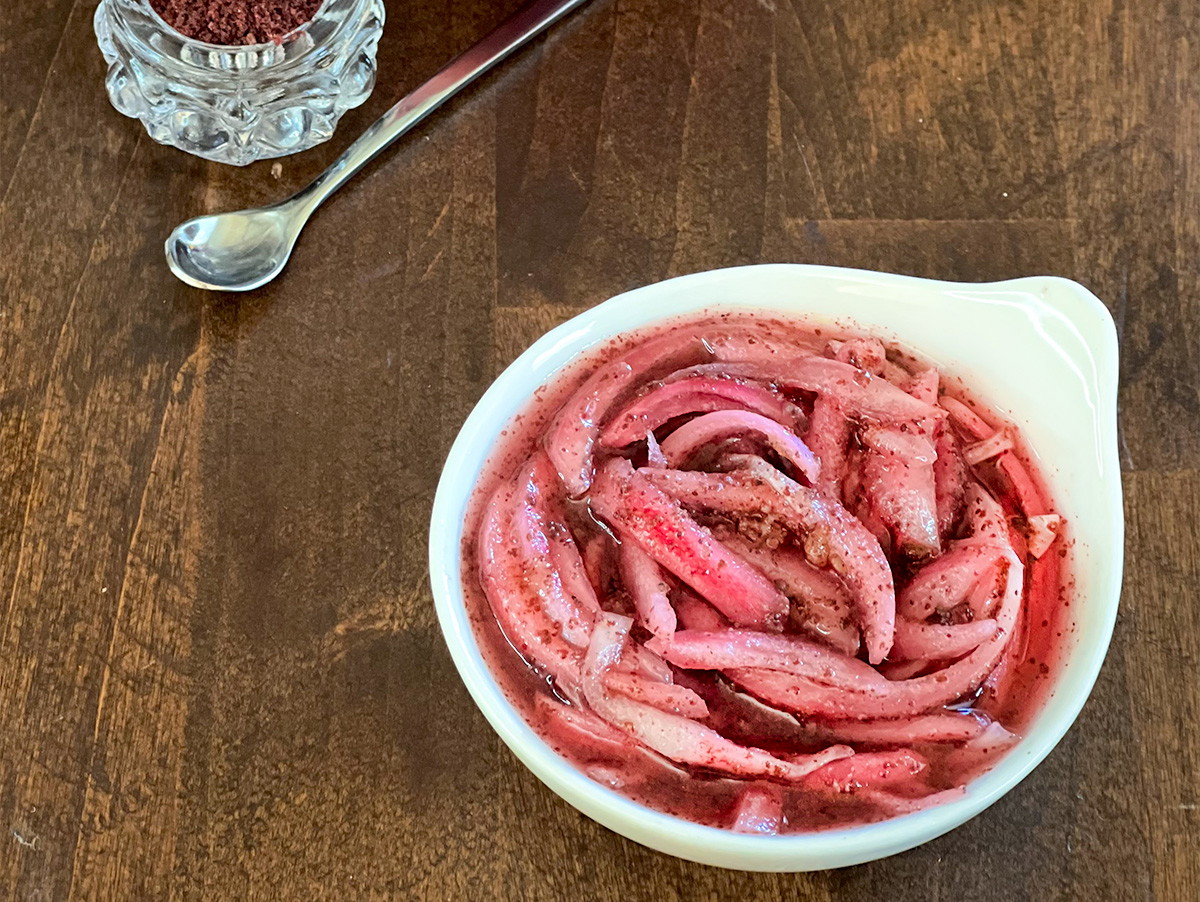 Sumac Marinated Red Onions