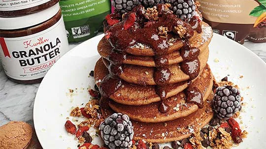 Image of Cacao Coconut Pancakes Recipe