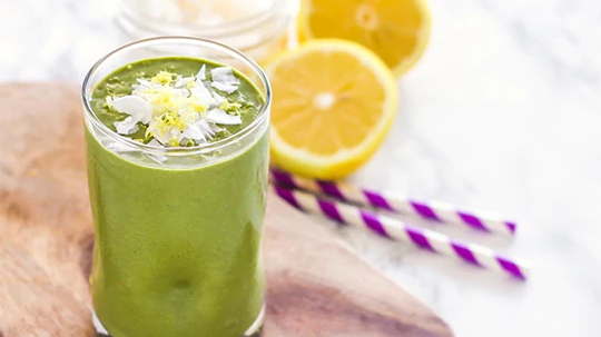 Image of Lemon Coconut Matcha Smoothie Recipe