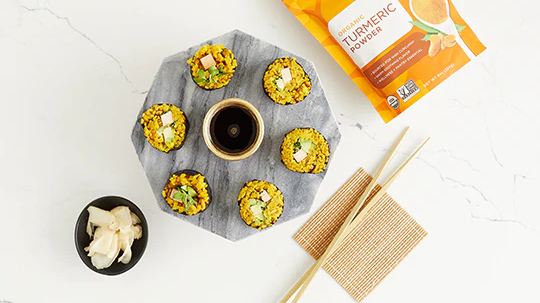 Image of Turmeric Sushi Rolls Recipe