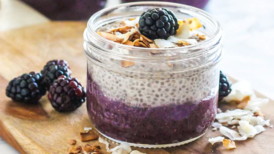 Image of Acai Coconut Chia Parfait Recipe