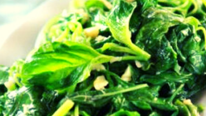 Image of Roasted Garlic Wilted Spinach