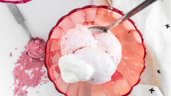 Image of Pomegranate Strawberry Sorbet Recipe