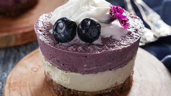 Image of Blueberry Maqui Cheesecake Recipe