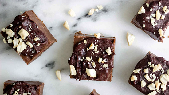 Image of Double Chocolate Salted Freezer Fudge Recipe